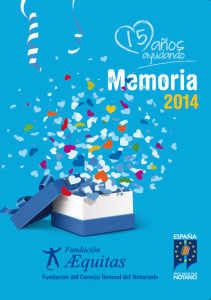MEMORIA 2014
