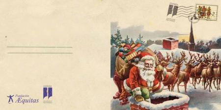 Papa Noel Vintage 16,5x16,5 cm.