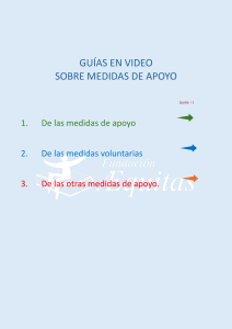Guías sobre medidas de apoy