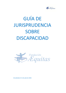 Guía de comentarios de jurisprudencia sobre discapacidad